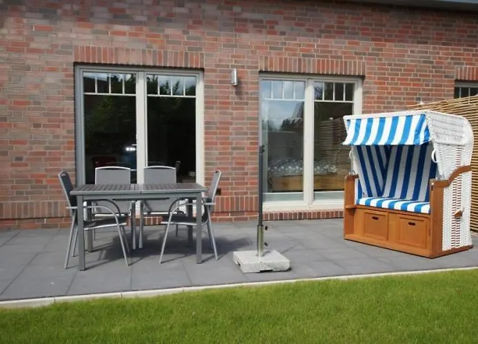 Inselparadies - Neubauwohnung Mit Grosser Terrasse, Strandkorb Und Garten.